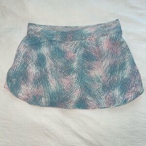 Outdoor Voices Pink and Blue Prism Skort (miniskirt with built in shorts)